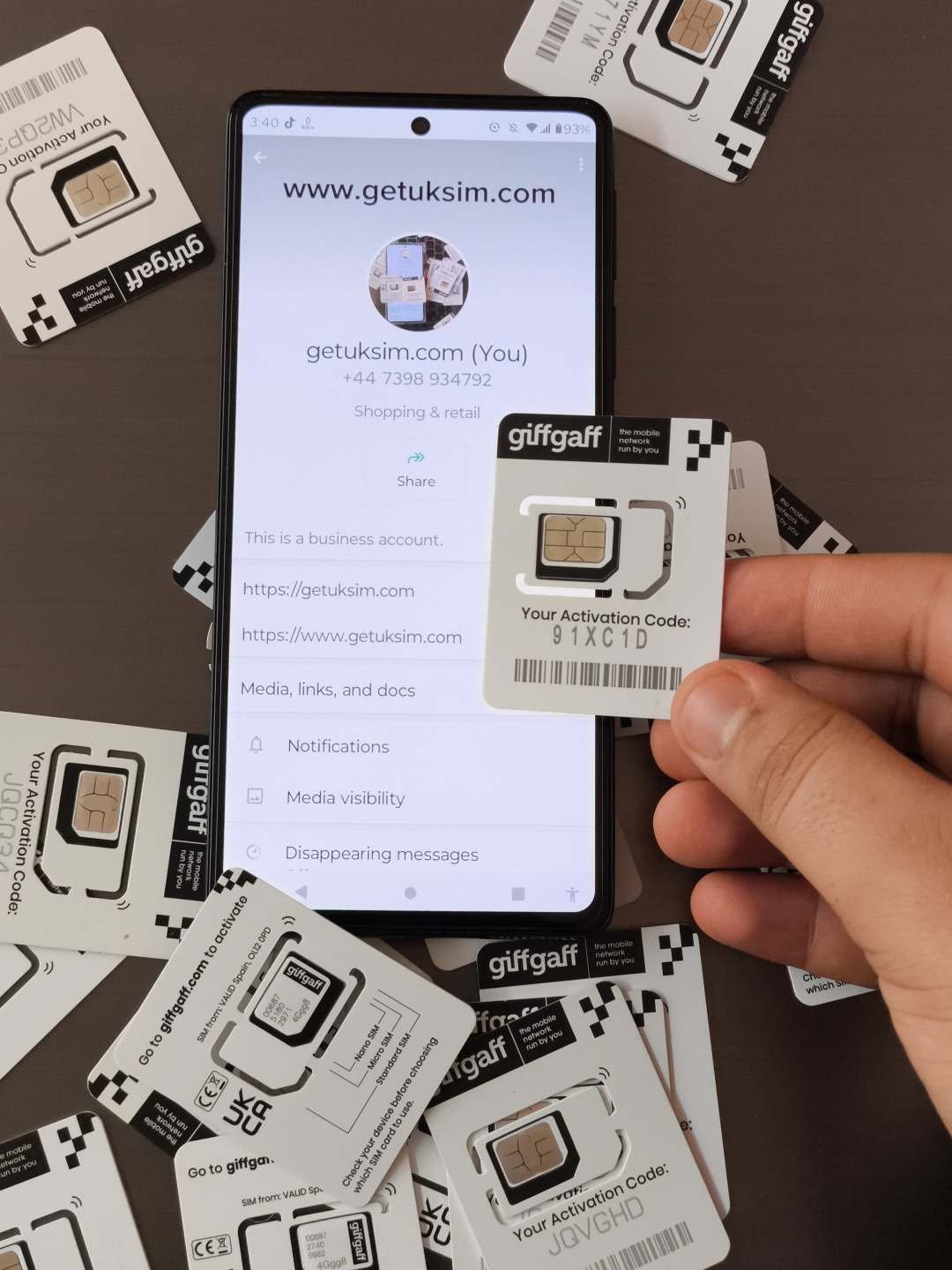 UK Sim Card Availible